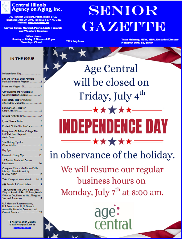 July Senior Gazette
