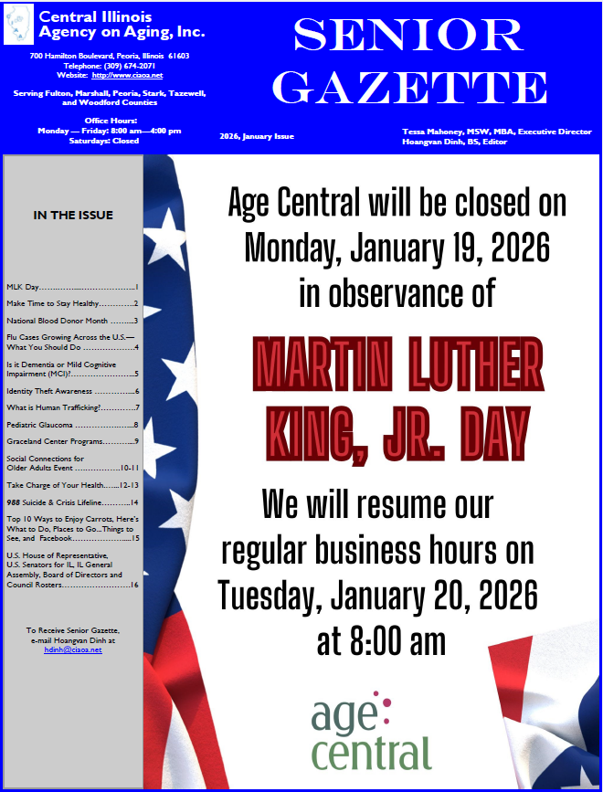 January Senior Gazette