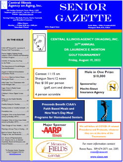 August Senior Gazette